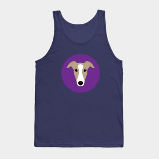 Tan and white greyhound face Tank Top